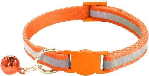 3 Pack Reflective and Breakaway Cat Collars with Bells，Adjustable Kitten Collars from 7.5 to 12.5 Inches, Ideal of Kitten Collar, Suitable for Girls and Boys (Black) in Saudi Arabia