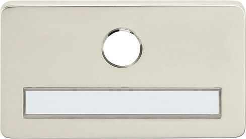 MARCHESI Name Plate for Spies with 14 mm Bore, Matte Stainless Steel in Saudi Arabia