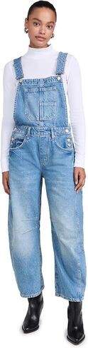 Free People Women's Lucky You Overall, Ultra Light Beam in Saudi Arabia