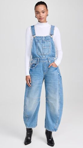 Free People Women's Lucky You Overall, Ultra Light Beam in Saudi Arabia
