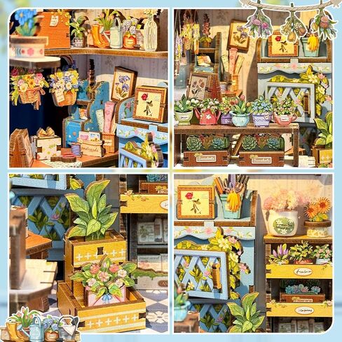 Japanese Dual-Scene 3D Puzzle Book Nook Kit - 3D Dollhouse with Hidden Staircase, Dual-Scene Design, DIY Craft, Tabletop Decor & Gifts for Adults（Beika-cho Convenience Store） in Saudi Arabia