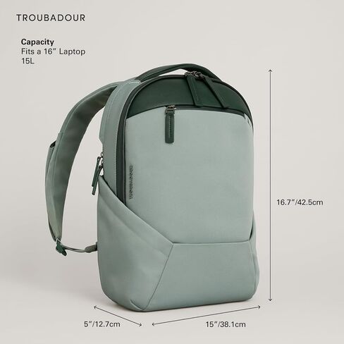 Protrbadour Apex 4.0 Compact - 16L Premium Lapt Backpack - Enconomic ومقاومة للماء - مصممة للعمل والسفر - البازلت in Kuwait