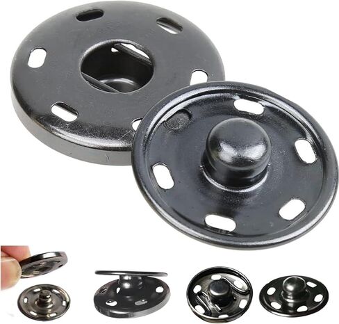 24Set 1inch/25mm أزرار Snap Snap كبيرة للملابس - خياطة على اللقطات لقطات الخياطة للنسيج - Snaps Metal Snaps Press Prick in Saudi Arabia