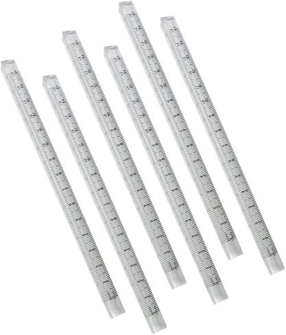 Gadpiparty 2sets 6pcs حاكم المثلث الشفاف أدوات القياس للرسم الدقيق لمقاييس استخدام المكتب المدرسي والمنزل للقياسات الدقيقة 6pcs*2 in Saudi Arabia