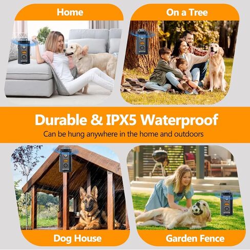Dog Bark Drain Detices Bark Box ، 2025 تم ترقية جهاز مضاد للموجات فوق الصوتية 3x للكلاب مع 3 أوضاع وشاشة LCD ، مكافحة ماء الكلب التحكم in Kuwait