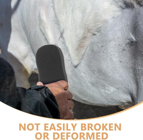 NOLITOY 5 Pcs Horse Grooming Sponge Scrubber, Horse Grooming Brush Kit Supplies for Cleaning Washing Bathing, Black in Saudi Arabia