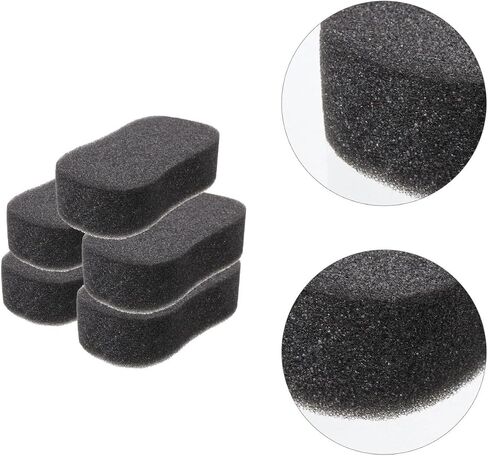 NOLITOY 5 Pcs Horse Grooming Sponge Scrubber, Horse Grooming Brush Kit Supplies for Cleaning Washing Bathing, Black in Saudi Arabia