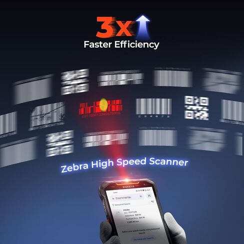 MUNBYN AceScan AS01 Android 14 Barcode Scanner(Future Android 18 Upgradable), 2025 New, 6" Screen, 16-Hour Workday Mobile Computer PDA, SE4710 Zebra Scanner, 1D/2D/QR, Fast Charge & 2m Drop Protection in Saudi Arabia