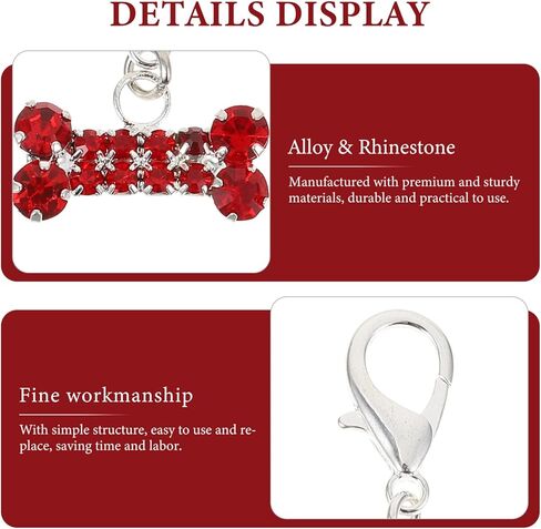 2pcs راينستون سحر الكلب كات طوق قلادة طوق للحيوانات الأليفة حلية شنقا in Kuwait