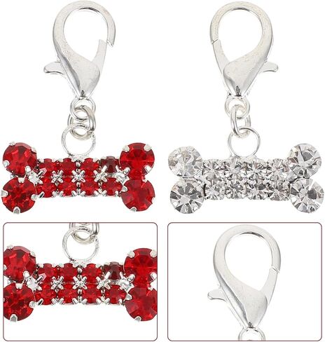 2pcs راينستون سحر الكلب كات طوق قلادة طوق للحيوانات الأليفة حلية شنقا in Kuwait