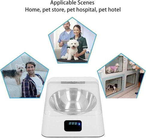 Sorandy Automatic Cat Feeder, Smart Feeder with Induction Lid Opening, Rechargeable Dog & Cat Feeding Bowl, 350ml Dry Food Dispenser for Small & Medium Pets in Saudi Arabia