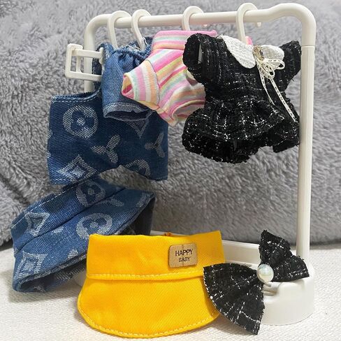 7 من 3 عبوات - مجموعة ملابس ل Labubu (بدون دمية) - تشمل ملابس الدمية المصنوعة يدويا in Kuwait