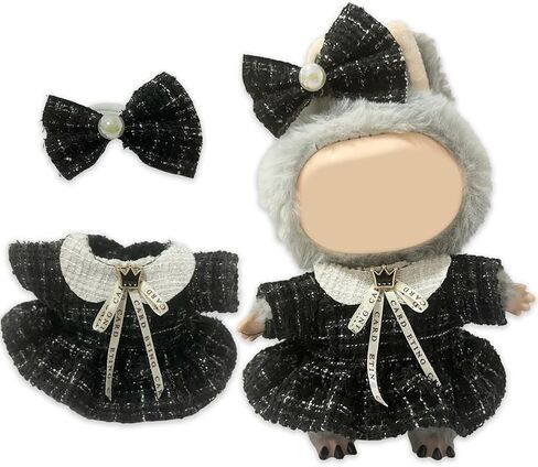 7 من 3 عبوات - مجموعة ملابس ل Labubu (بدون دمية) - تشمل ملابس الدمية المصنوعة يدويا in Kuwait