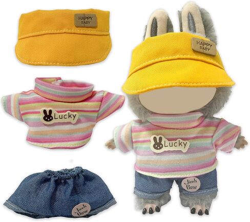 7 من 3 عبوات - مجموعة ملابس ل Labubu (بدون دمية) - تشمل ملابس الدمية المصنوعة يدويا in Kuwait