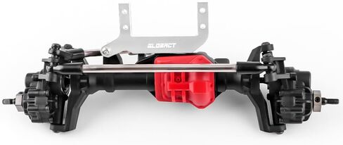 Globact RC Servo Mount 4-Link Supension Kit Aluminium لـ Traxxas TRX4 1/10 RC Crawler Upgrade Parts (Red) in Saudi Arabia