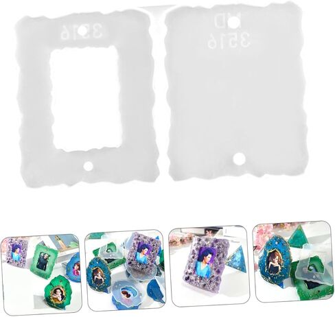 uonlytech 1pc صورة إيبوكسي إطار الصورة صورة سيليكون مرنة لصياغة بريق الديكور المخصص والزهور والتصميم القابل لإعادة الاستخدام in Saudi Arabia