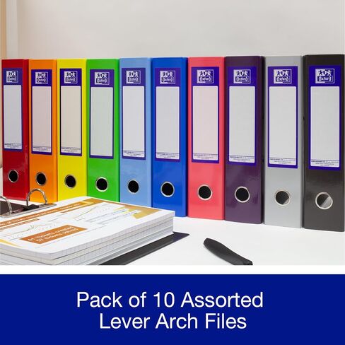 ملفات قوس Oxford Lever ، 10 مجلدات حزمة ، ألوان متنوعة in Kuwait