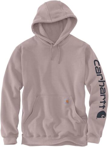 Carhartt Men's K288 Loose Fit Midweight Logo Sleeve Graphic Sweatshirt - Large Regular - Mink in Saudi Arabia