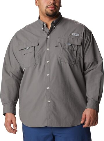 Columbia Men’s PFG Bahama™ II Long Sleeve Shirt, White, Medium in Saudi Arabia