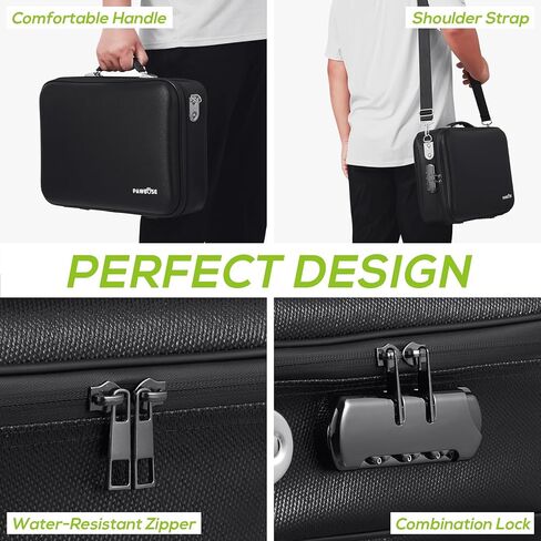 مربع مستندات مقاوم للحريق مع قفل تركيبة ، مقاومة للماء مقاومة للماء آمنة للوثائق المهمة ، الشهادات ، الكمبيوتر المحمول ، جوازات السفر （16''x12''x5 '' '' in Kuwait