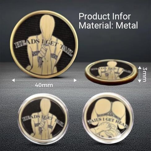 Funny Heads and Tails Coins, Heads I Get Dinner Tails I Wash Dishes, Perfect Prank Gift for Couples in Saudi Arabia