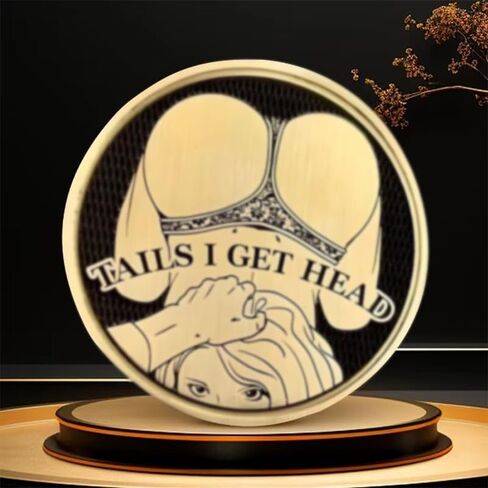 Funny Heads and Tails Coins, Heads I Get Dinner Tails I Wash Dishes, Perfect Prank Gift for Couples in Saudi Arabia
