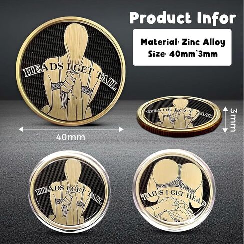 Funny Heads and Tails Coins, Heads I Get Dinner Tails I Wash Dishes, Perfect Prank Gift for Couples in Saudi Arabia