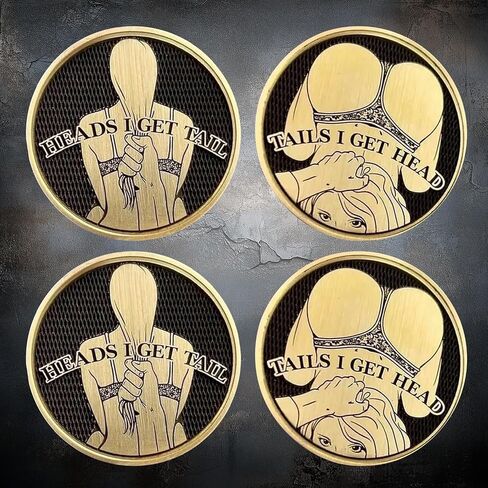 Funny Heads and Tails Coins, Heads I Get Dinner Tails I Wash Dishes, Perfect Prank Gift for Couples in Saudi Arabia