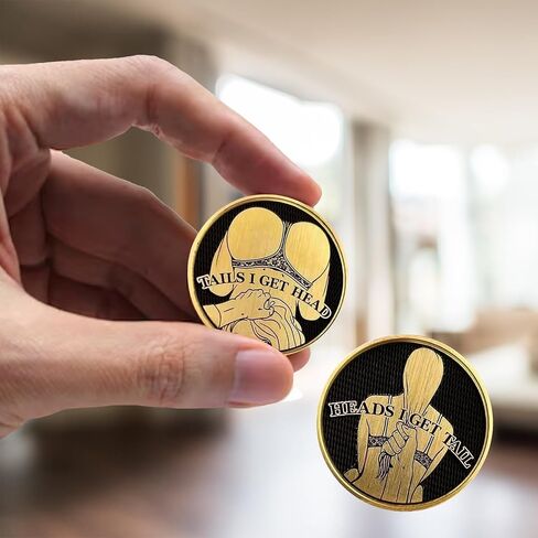 Funny Heads and Tails Coins, Heads I Get Dinner Tails I Wash Dishes, Perfect Prank Gift for Couples in Saudi Arabia