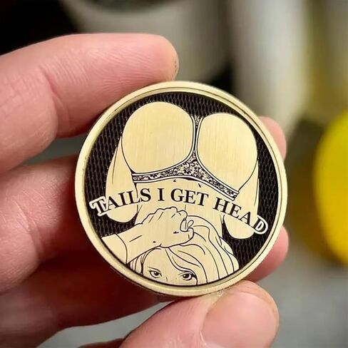 Funny Heads and Tails Coins, Heads I Get Dinner Tails I Wash Dishes, Perfect Prank Gift for Couples in Saudi Arabia