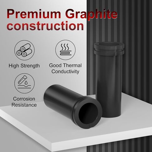 MMasters Graphite Crucible, #3 Melting Casting Tool for Gold, Silver, Copper, Aluminum, High Purity Graphite Melting Crucible Fit for Melting Furnace, Jewelry Tools in Kuwait