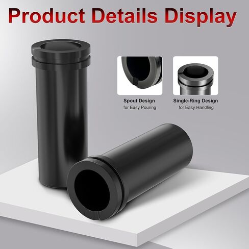 MMasters Graphite Crucible, #3 Melting Casting Tool for Gold, Silver, Copper, Aluminum, High Purity Graphite Melting Crucible Fit for Melting Furnace, Jewelry Tools in Kuwait