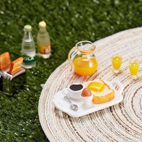ديكورات ملحقات Dollhouse Decoration 1: 12/1: 6 Dollhouse Miniature Scene Model Mini Kitchen Associory مجموعة مشهد الإفطار بتكريم تظاهر DIR DIRID DIRID DIRE (عصير ، زبدة ، مجموعة آلة الخبز) in Saudi Arabia