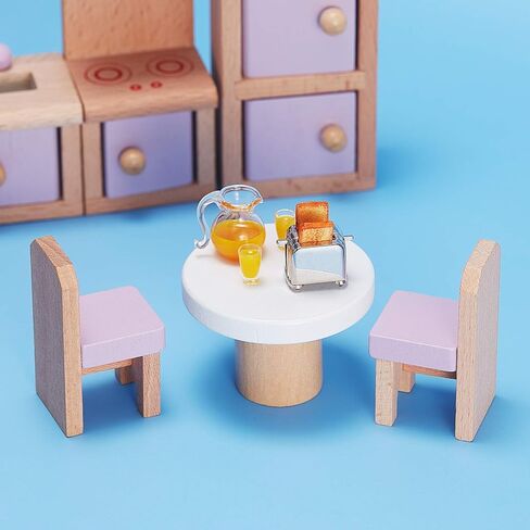 ديكورات ملحقات Dollhouse Decoration 1: 12/1: 6 Dollhouse Miniature Scene Model Mini Kitchen Associory مجموعة مشهد الإفطار بتكريم تظاهر DIR DIRID DIRID DIRE (عصير ، زبدة ، مجموعة آلة الخبز) in Saudi Arabia
