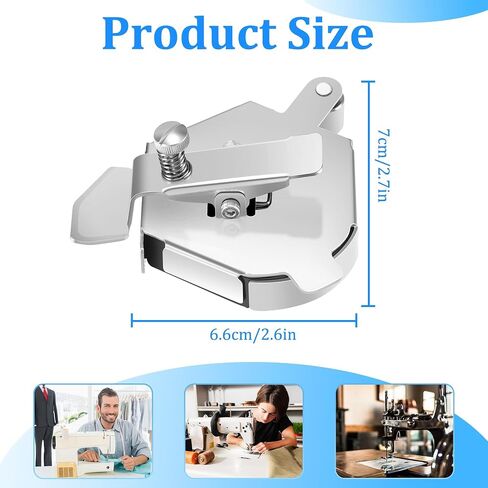 Magnetic Seam Guide for Sewing Machine, Magnetic Sewing Guide with Clip, Multifunctional Ruler, Hemmer Guide, Seam Guide, Hem Guide for Walking Foot Sewing Machine, Sewing Supplies Accessories in Saudi Arabia