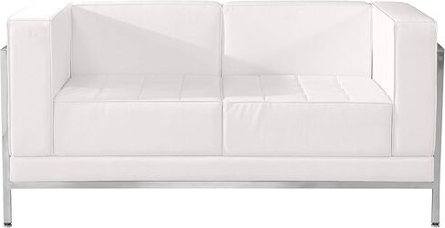 Flash Furniture Hercules Imagination Series Contemporary Black Leathersoft Loveseat مع إطار غلاف in Saudi Arabia