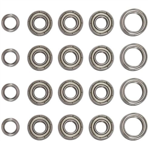 Compatible with Tamiya for TT01 for TT01D for TT01E for TT01R DF02 1/10 RC Car Upgrade Parts Accessories 20Pcs Ball Bearing Kit RC Car Part Accessories in Saudi Arabia
