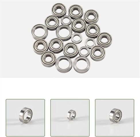 Compatible with Tamiya for TT01 for TT01D for TT01E for TT01R DF02 1/10 RC Car Upgrade Parts Accessories 20Pcs Ball Bearing Kit RC Car Part Accessories in Saudi Arabia