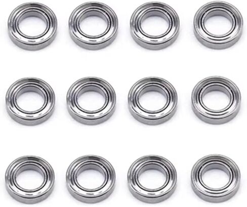 RC Car Parts Compatible with Wltoys 144001 124019 124018 RC Car Upgrade Parts 12Pcs 4x7x2mm Bearing Spare Accessories in Saudi Arabia