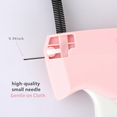 بندقية غرزة ، سلاح غرز للملابس ، وضع علامة على البندقية للملابس ، مثبتات الملابس السريعة خياطة ، تشمل 6 إبرة ، 1000 سوداء و 1000 أبيض in Kuwait