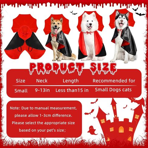 Vampire Dog Halloween Costume Devil Dog Costumes Cape Hairband for Medium Dogs Halloween Party Cosplay Costumes for Large Medium Dogs Pets in Kuwait