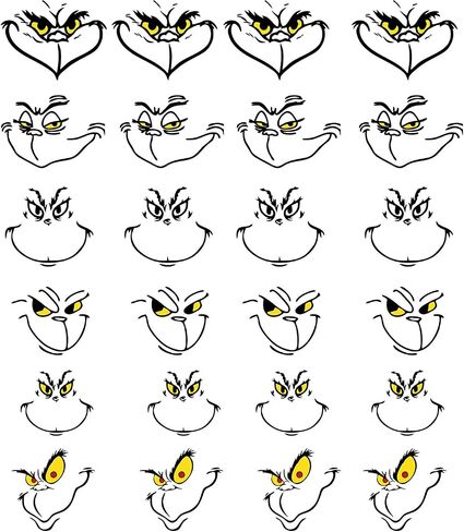 PIAOLGYI Christmas Stickers for Grinch Stickers Christmas Decorations Stickers for Ornaments,Christmas Decorations Christmas Decor (36Pcs) in Saudi Arabia