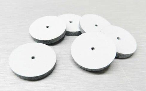 Silicone Square Edge Wheels White Coarse for Jewelry Polishing Made in Germany Pack of 10 by JTS in Saudi Arabia