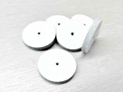 Silicone Square Edge Wheels White Coarse for Jewelry Polishing Made in Germany Pack of 10 by JTS in Saudi Arabia