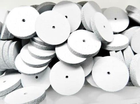Silicone Square Edge Wheels White Coarse for Jewelry Polishing Made in Germany Pack of 10 by JTS in Saudi Arabia