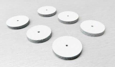 Silicone Square Edge Wheels White Coarse for Jewelry Polishing Made in Germany Pack of 10 by JTS in Saudi Arabia