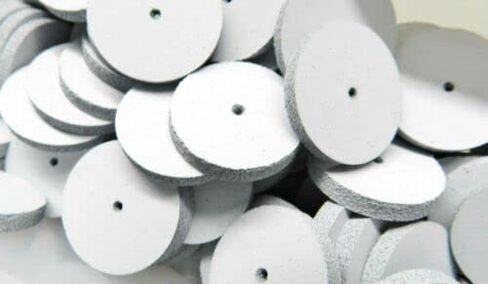 Silicone Square Edge Wheels White Coarse for Jewelry Polishing Made in Germany Pack of 10 by JTS in Saudi Arabia