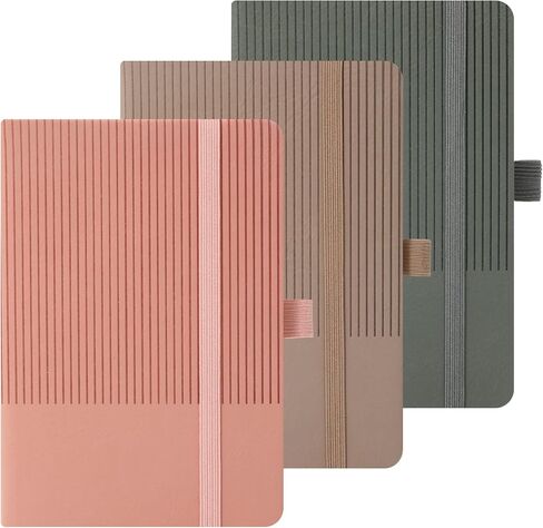 Bobo Rabbit 3 Pack Pocket Journal Notebooks A6 Size Small Mini Notebook for Note the the Grapcover Leather College محكم بها منصات ملاحظات مبطنة للنساء الرجال in Kuwait