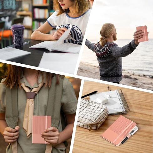 Bobo Rabbit 3 Pack Pocket Journal Notebooks A6 Size Small Mini Notebook for Note the the Grapcover Leather College محكم بها منصات ملاحظات مبطنة للنساء الرجال in Kuwait