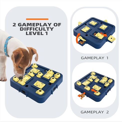 KADTC Interactive Dog Chess Puzzle Toy-3-in-1 تعالج الألغاز ولعب جرو Buppy Puppy الملل للاشتعال لتحفيز الدماغ (الكلاب الصغيرة/المتوسطة/الكبيرة) in Kuwait
